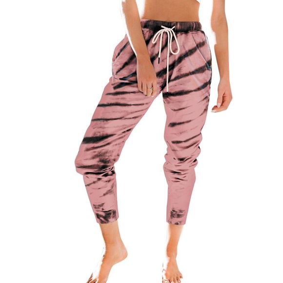 Azura Exchange  Pink Pocketed Tie-dye Print Joggers - Picture 3 of 6